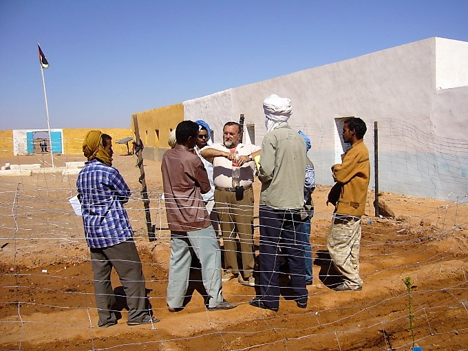 Professor Willem Van Cotthem in refugee camps